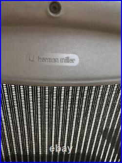 Herman Miller Aeron Office Chair Black Mesh Lumbar Support Size B