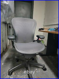 Herman Miller Aeron Office Chair Black, Size B, Adjustable