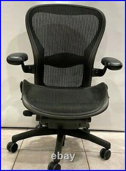 Herman Miller Aeron Office Chair Black, Size B, Adjustable 3D01