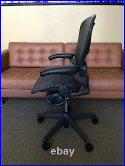 Herman Miller Aeron Office Chair Black, Size B. Fully Adjustable w Lumbar