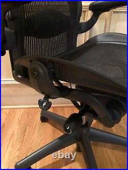 Herman Miller Aeron Office Chair Black Size C (Fully Loaded Version)