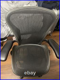 Herman Miller Aeron Office Chair Black (no Back Support). Local Pickup Only