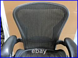Herman Miller Aeron Office Chair Classic B Size Graphite Frame & Mesh Adjustable