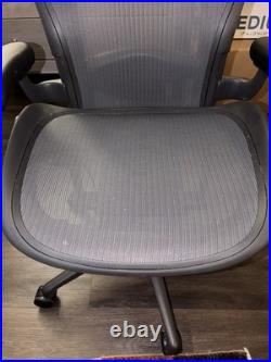 Herman Miller Aeron Office Chair Classic Size C, with Lumbar Support, Carbon