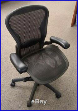 Herman Miller Aeron Office Chair, Fully Adjustable Components + Lumbar Support