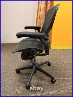 Herman Miller Aeron Office Chair Fully Loaded Lumber Fit Black Size B