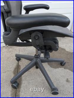 Herman Miller Aeron Office Chair Fully Loaded Posture fit Black Size B
