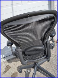 Herman Miller Aeron Office Chair Fully Loaded Posture fit Black Size B