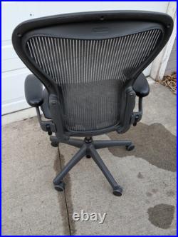 Herman Miller Aeron Office Chair Fully Loaded Posture fit Black Size B