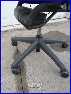 Herman Miller Aeron Office Chair Fully Loaded Posture fit Black Size B