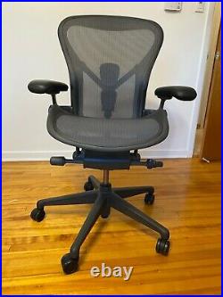 Herman Miller Aeron Office Chair Graphite, Size A-B-C-FULLY LOADED