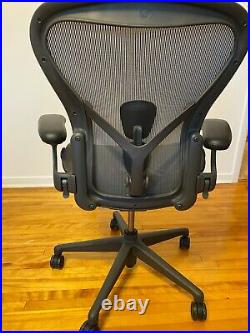 Herman Miller Aeron Office Chair Graphite, Size A-B-C-FULLY LOADED