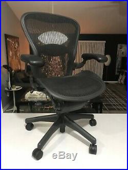 Herman Miller Aeron Office Chair Graphite Size B FULLY LOADED