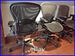 Herman Miller Aeron Office Chair SMALL A Adjustable ERGONOMIC Fully Loaded