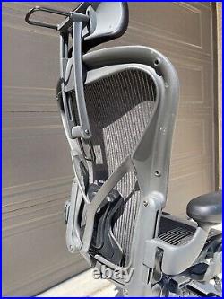 Herman Miller Aeron Office Chair Size B Headrest Included