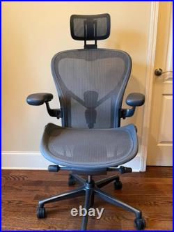 Herman Miller Aeron Office Chair Size B Remastered Version with Headrest