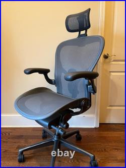 Herman Miller Aeron Office Chair Size B Remastered Version with Headrest