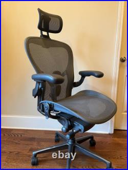 Herman Miller Aeron Office Chair Size B Remastered Version with Headrest