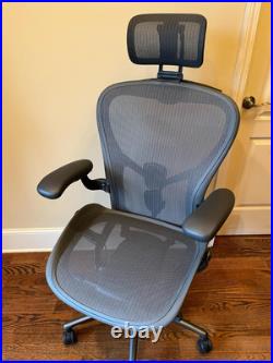 Herman Miller Aeron Office Chair Size B Remastered Version with Headrest