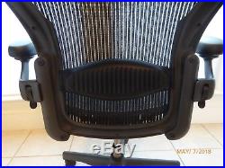 Herman Miller Aeron Office Chair Size C Graphite Frame Classic Carbon Mesh