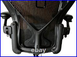 Herman Miller Aeron Office Chair WithAtlas Head Rest & Lumbar Support Blk Size B