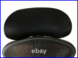 Herman Miller Aeron Office Chair WithAtlas Head Rest & Lumbar Support Blk Size B