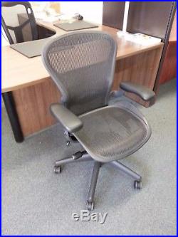 Herman Miller Aeron Office Chairs, Carbon (Black), Excellent Condition