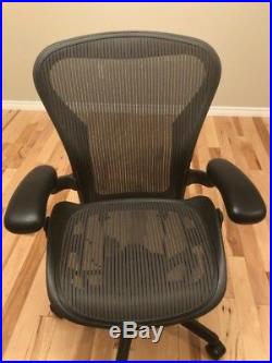 Herman Miller Aeron Office Desk Conference Chair Size B Fully Loaded Posture Fit