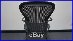 Herman Miller Aeron Office Side Guest Waiting Room Chair Graphite Black Mesh