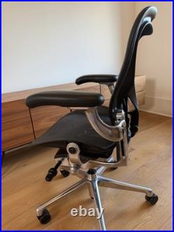 Herman Miller Aeron POLISHED Aluminum Frame Size B