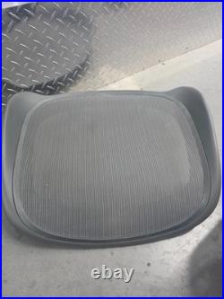 Herman Miller Aeron REMASTERED Size B Seat Pan Replacement Used CARBON COLOR