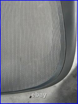 Herman Miller Aeron REMASTERED Size B Seat Pan Replacement Used CARBON COLOR