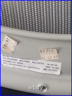 Herman Miller Aeron REMASTERED Size B Seat Pan Replacement Used Mineral