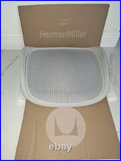 Herman Miller Aeron REMASTERED Size C Seat, Mineral In Color
