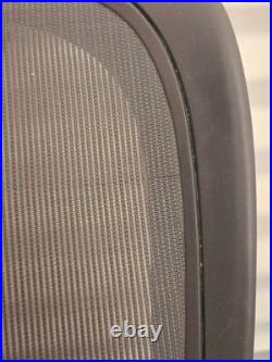 Herman Miller Aeron REMASTERED Size C Seat Pan For Parts Graphite