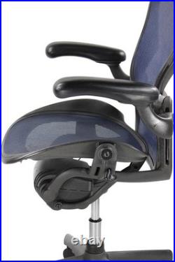 Herman Miller Aeron Rare Dark Blue Size C Fully Loaded Lumbar Support