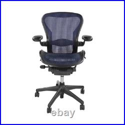 Herman Miller Aeron Rare Dark Blue Size C Fully Loaded Lumbar Support