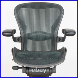 Herman Miller Aeron Rare Emerald Size B Fully Loaded Lumbar Support