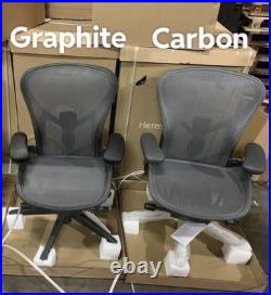 Herman Miller Aeron Remastered B Size Seat Replacement Graphite -Brand New OEM
