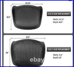 Herman Miller Aeron Remastered B Size Seat Replacement Onyx -Brand New OEM