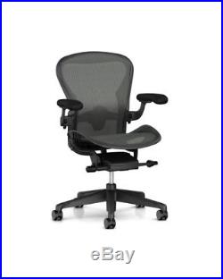 Herman Miller Aeron Remastered Chair, Size B, All Features, Adjustable Lumbar