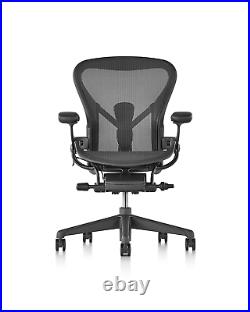 Herman Miller Aeron Remastered Chair Size B, Graphite NEW