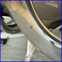 Herman Miller Aeron Remastered Chair Size B Graphite/Polished Aluminum