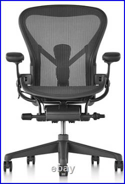 Herman Miller Aeron Remastered Chair Size B Graphite -open box