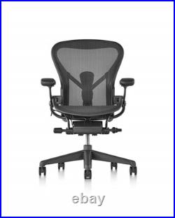 Herman Miller Aeron Remastered Chair Size B Graphite -open box (Fully Loaded)