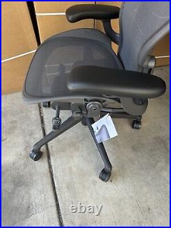 Herman Miller Aeron Remastered Chair Size B Graphite -open box (Fully loaded)