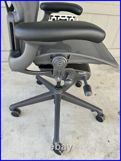 Herman Miller Aeron Remastered Chair Size B Graphite -open box (Fully loaded)