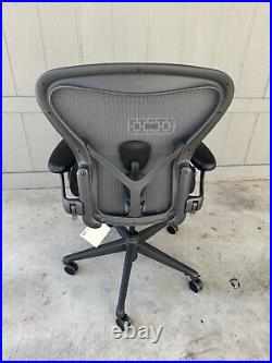Herman Miller Aeron Remastered Chair Size B Graphite -open box (Fully loaded)
