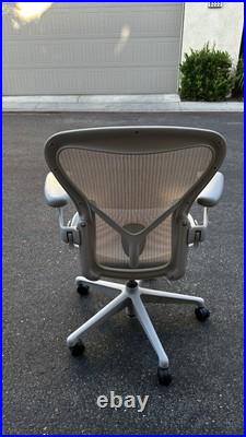 Herman Miller Aeron Remastered Chair Size B Minerals Color Lumbar