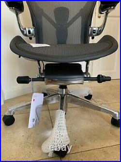 Herman Miller Aeron Remastered Chair Size B POLISHED ALUMINIUM 2020 Model